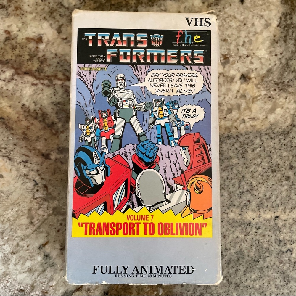 The Transformers Volume 7 Transport to Oblivion VHS 1984 FHE